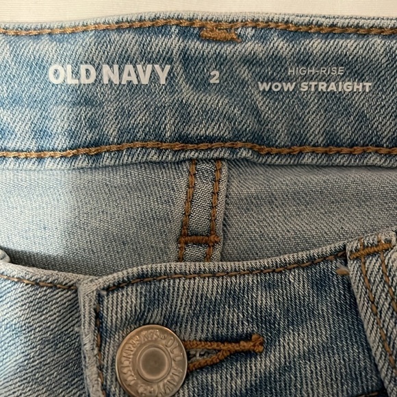 Old Navy High Rise Wow Straight Jeans - Picture 3 of 3